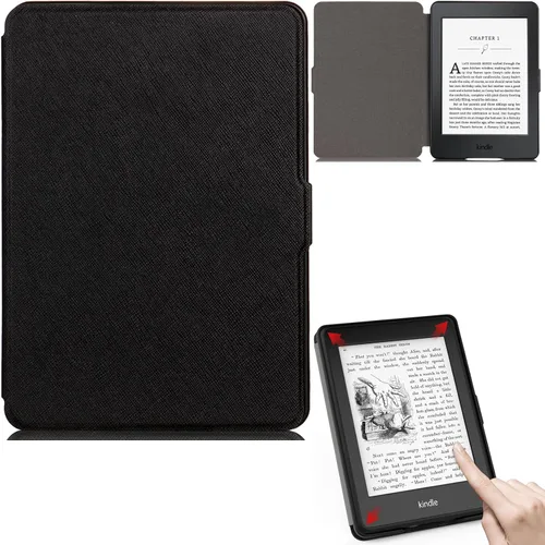 Miniatura 25 de Funda para Kindle Paperwhite, de piel sintética, con ranuras para tarjetas, con tapa de apagado y encendido automático para Amazon Kindle Paperwhite