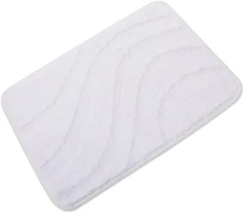 Miniatura 13 de KAMA BRIDAL Alfombra de baño de microfibra antideslizante, alfombra de baño rápida absorbente de agua, tapete de ducha ultra suave, parte trasera