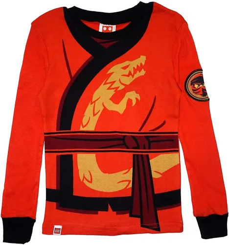 Miniatura 2 de LEGO Ninjago - Conjunto de pijama de 4 piezas, manga larga, pantalón largo, brilla en la oscuridad