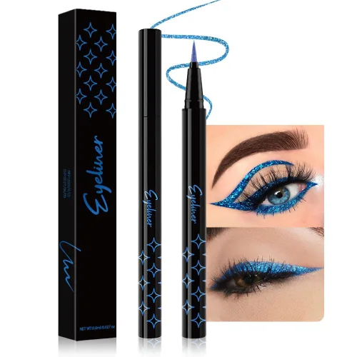 Miniatura 14 de evpct Delineador de ojos líquido cromático dúo, con purpurina de bronceador rosa, destello metálico brillante, sombra de ojos en lápiz, cambio