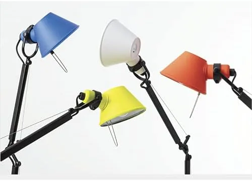 Miniatura 8 de Artemide Tolomeo Micro Bicolor Ajustable Sobremesa Edición Limitada - Nero/Corallo