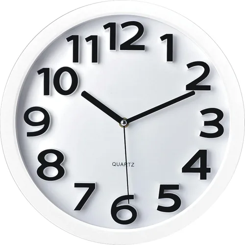 Miniatura 6 de Tempus TC62127B - Reloj de pared contemporáneo con cara de marco, números contrastantes elevados y movimiento silencioso de barrido, 13 pulgadas