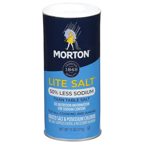 Miniatura 2 de Morton Lite Sal, recipiente de 11 onzas (paquete de 12)