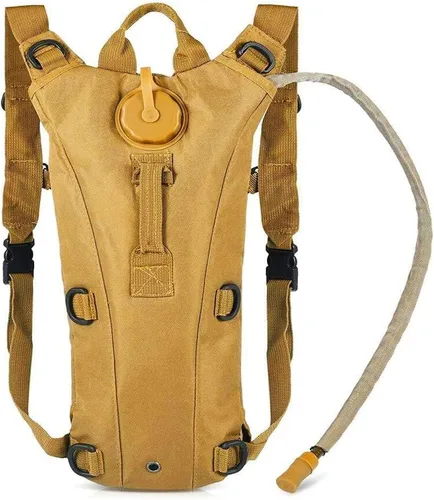 Miniatura 9 de Mochila Táctica de Hidratación Militar con Bolsa de Agua de 3L, Portador de Vejiga de Agua Impermeable para Correr, Trotar, Ciclismo, Senderismo