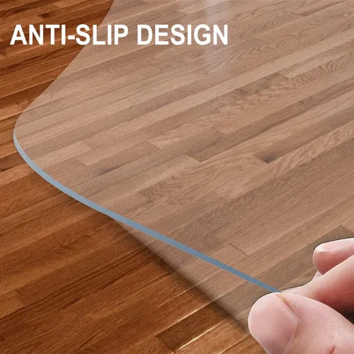 Miniatura 2 de Tapetes resistentes para silla y escritorio, protector de suelo de PVC para oficina, 36 x 36 pulgadas, 40 x 52 pulgadas, 50 x 88 pulgadas, 68 x 68
