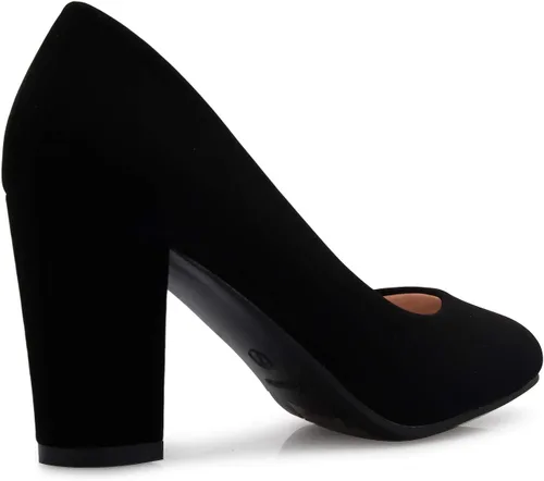 Miniatura 3 de Olivia K Zapatos de tacón alto con plataforma de punta redonda para mujer, adorables, cómodos