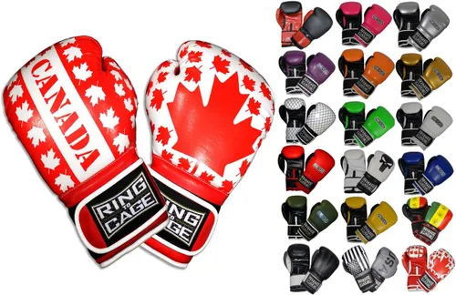 Miniatura 7 de Guantes de boxeo para entrenamiento de gimnasio Verde neón/negro