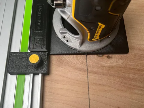 Miniatura 3 de Adaptador de riel guía ToolCurve compatible con enrutador Dewalt - Fabricado en EE. UU