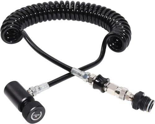 Miniatura 3 de TUXING Línea remota de bobina remota de tanque de paintball resistente para tanques de aire comprimido/CO2 de alta presión HPA con junta tórica
