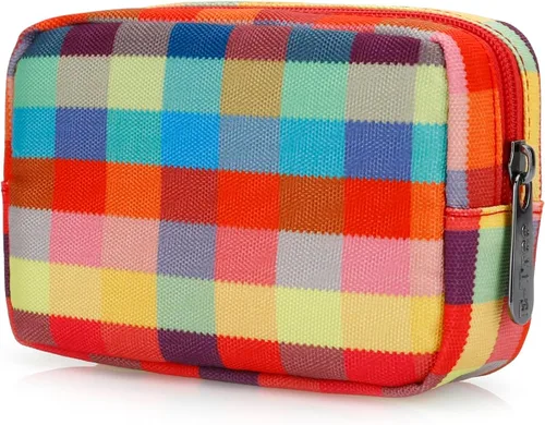 Miniatura 9 de E-Tree Bonita bolsa pequeña, bolsa de cosméticos de maquillaje, bolsa de maquillaje para bolso, bolsa de aseo con cremallera, organizador Colorido