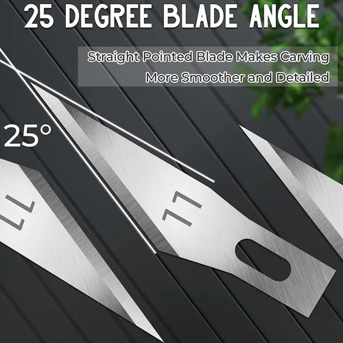Miniatura 4 de Jetmore Paquete de 60 Cuchillas Exacto 11, Cuchillas de Cuchillo de Manualidades de Repuesto, Cuchilla Exacto 11, Recambios de Cuchillas