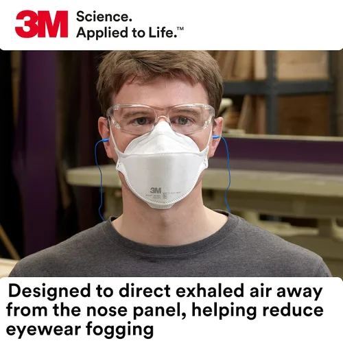Miniatura 5 de 3M Aura - Respirador de partículas 9210+, N95, paquete de 240 respiradores desechables, aprobado por NIOSH, cómodo envuelto individualmente, diseño