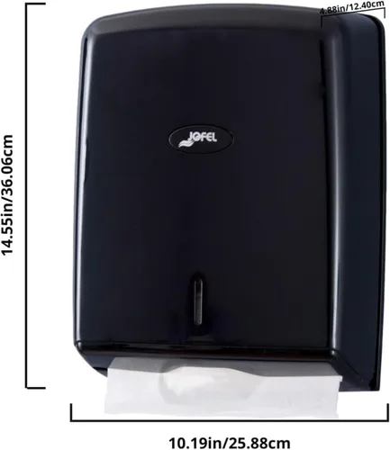 Miniatura 3 de San Jamar Jofel Valor - Dispensador de toallas de papel con ventana de visualización para baño, cocinas y restaurantes, plástico, 600 servilletas