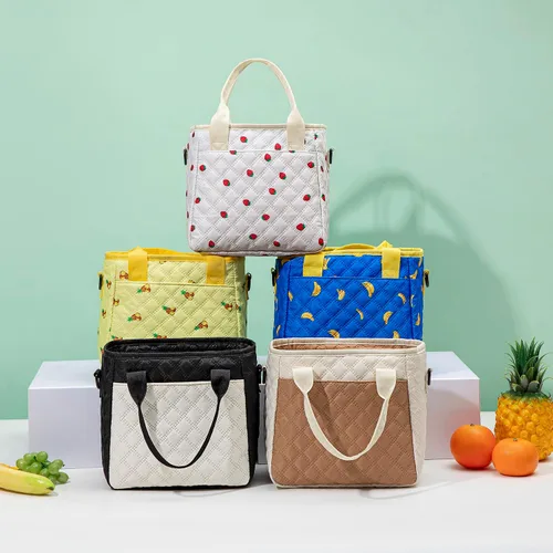 Miniatura 7 de TuErCao - Linda lonchera con forma de fresa para mujeres; bolsas de almuerzo para el trabajo, lonchera pequeña con aislamiento para pícnic, viaje