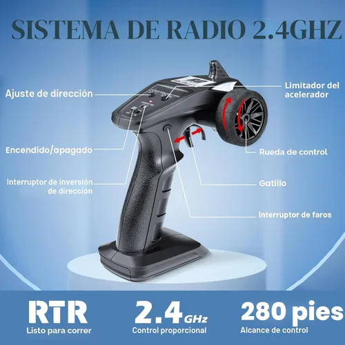 Miniatura 4 de HAIBOXING Autos RC a escala 1:12 903 Camión Monstruo RC, velocidad de 23.6 mph, Autos RC de hobby rápidos para niños y adultos, juguetes de regalo