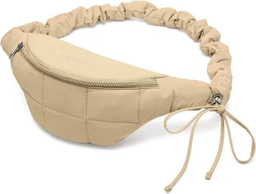 Miniatura 104 de WESTBRONCO Riñoneras para mujeres y hombres, bolsa para cinturón con bolsillos con cremallera, riñoneras modernas, bolsas cruzadas ligeras de 1