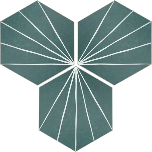 Miniatura 14 de Adhesivo de 45 hojas para despegar y pegar, 6 x 7 pulgadas, diseño de flores hexagonales de estilo Art Deco color blanco, para cocina, baño, ducha