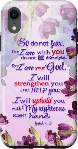 Miniatura 25 de So Do Not Fear for I 'm with You Isaías 41:10 - Funda cristiana para iPhone 17