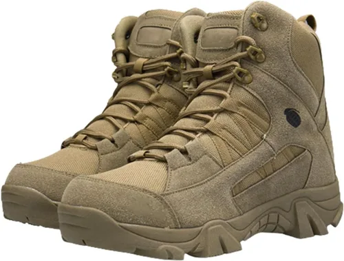 Miniatura 2 de Kervaky Botas tácticas militares para hombre, botas de trabajo, botas de desierto, botas duraderas, botas de senderismo, botas de combate, botas