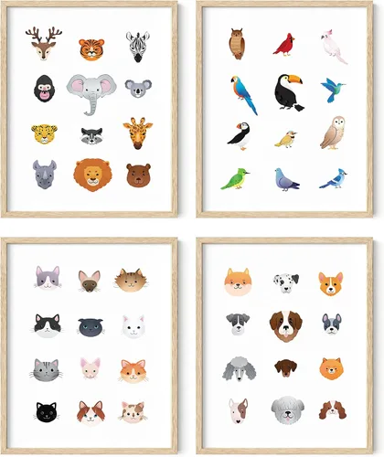 Miniatura 13 de Haus and Hues - Impresiones artísticas de unicornio, juego de 4 pinturas para decoración de pared y pop, póster para habitaciones de adolescentes