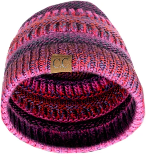 Miniatura 469 de C.C Trendy Warm Chunky Soft Stretch Cable Knit Beanie
