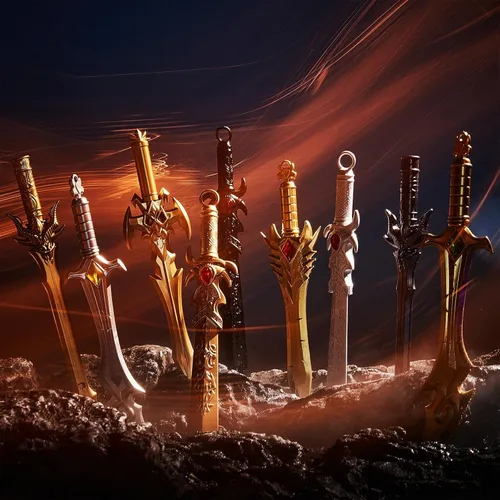 Miniatura 6 de Yexiya Juego de 24 bolígrafos estilo espada antigua con tinta de gel, divertidos y geniales bolígrafos de espada de plástico con tinta de gel