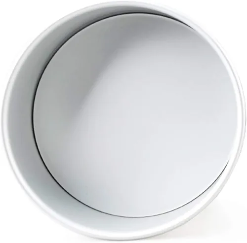 Miniatura 4 de Tosnail Paquete de 2 moldes redondos de aluminio para pasteles de 9 x 3 pulgadas con parte inferior extraíble