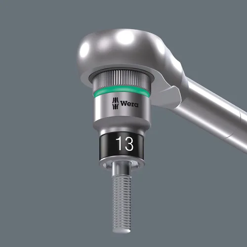 Miniatura 4 de Wera Belt 1 Zyklop 1/4" Juego de llaves de tubo con función de retención métrica 05003880001