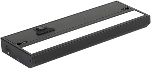 Iluminación LED bajo gabinete con cableado directo - 3CCT 9 pulgadas acabado negro - Luces bajo gabinete para cocina - Luces bajo mostrador