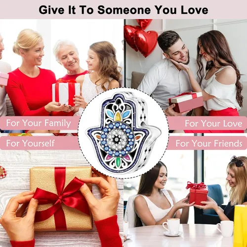 Miniatura 7 de Abalorios de plata de ley 925 para pulseras y collares, dijes de cuentas para mujer