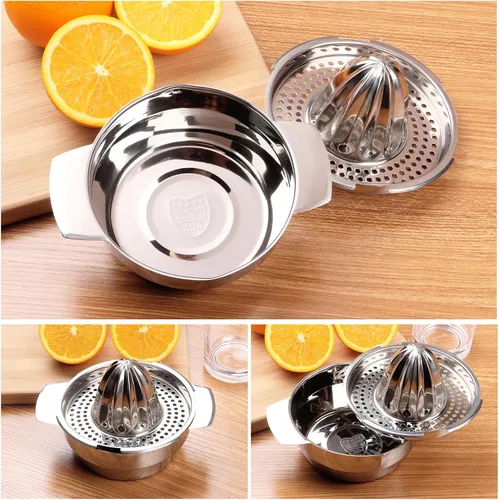 Miniatura 4 de Exprimidor de Frutas de Acero Inoxidable, Exprimidor Manual de Limón, Exprimidor Manual de Frutas para Herramienta de Cocina