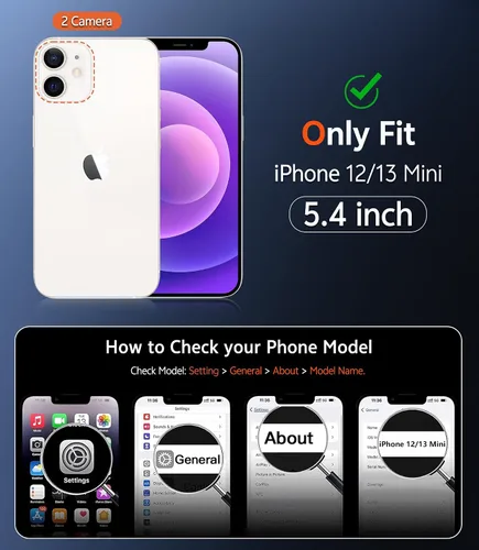 Miniatura 1572 de FNTCASE Funda para iPhone 13 Pro-Max: Fundas magnéticas transparentes compatibles con Magsafe Slim anti amarillamiento protección contra caídas