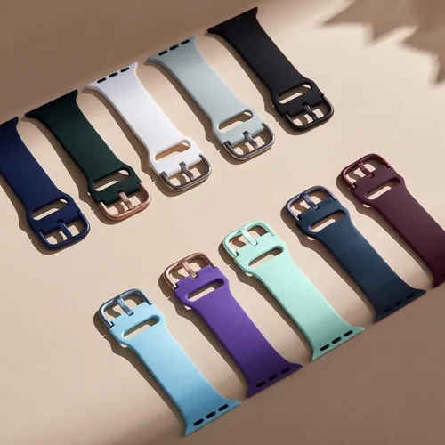 Miniatura 3 de Correa deportiva para Apple Watch, 49, 46, 45, 44, 42, 41, 40 y 38 mm, correa de silicona suave, cierre clásico, reemplazo para iWatch Series 11