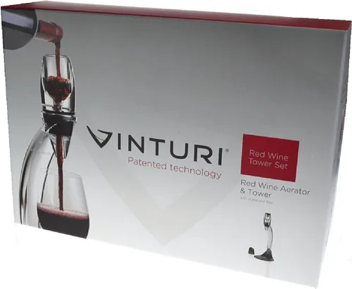 Miniatura 6 de Vinturi Aireador de Vino Deluxe Essential Vertedor de Vino Tinto y Juego de Soporte de Torre Decantador Airea Fácil y Convenientemente el Vino por