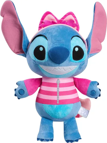 Just Play Disney100 Years of Wonder Stitch as Cheshire Cat - Animal de peluche grande, juguetes para niños a partir de 2 años