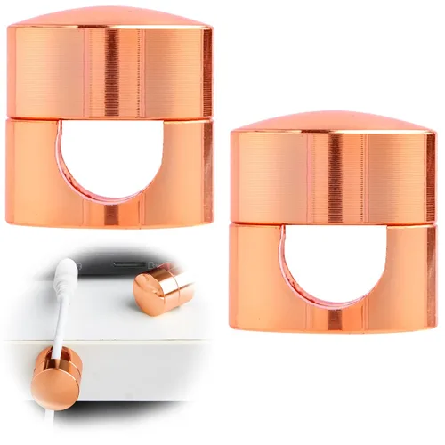 Miniatura 10 de SmallCat 2 juegos de soportes de cargador para cables, soportes de anclaje de cable ajustables negros, clips de cable de metal adhesivos