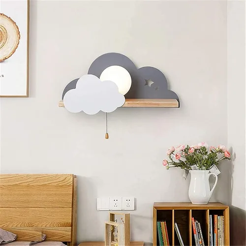 Miniatura 4 de Luces en forma de nube, para dormitorio, niños, lámparas de nube blanca, luces de noche para niños, decoración de interiores, lámparas de luz