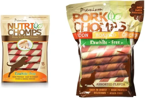 Miniatura 8 de Nutri Chomps Masticables para perros, sabor a pollo real - Giros y trenzas