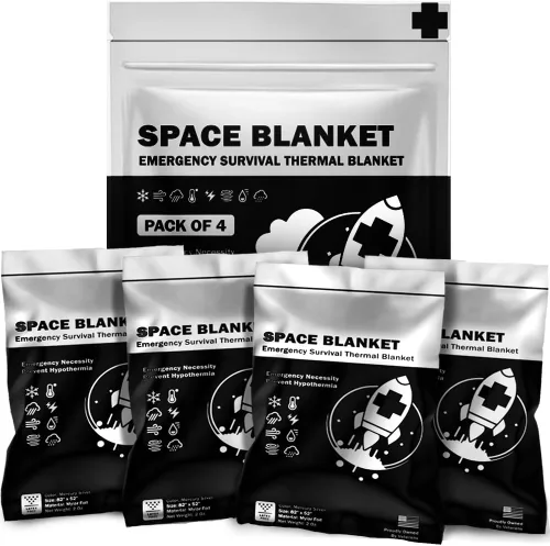 EVERLIT Mantas térmicas de Mylar de emergencia de supervivencia, kit de supervivencia espacial, manta de campamento perfecta para kit de primeros