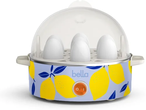 Miniatura 13 de Olla de huevos BELLA, hervidor rápido y escalfador, preparación de comidas esencial, tamaño familiar: prepara hasta 7 huevos grandes hervidos, tapa