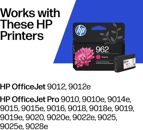Miniatura 2 de HP Cartucho de tinta magenta 962 Funciona con OfficeJet 9010, Pro 9010, 9020 Elegible para tinta instantánea 3HZ97AN