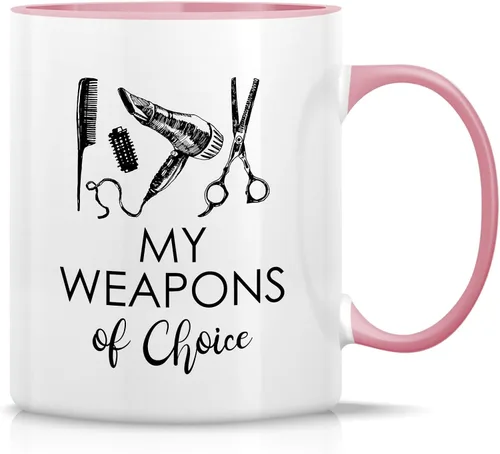 Miniatura 10 de Retreez Taza divertida – Taza de café de cerámica de 11 onzas con texto en inglés "I Make People Beautiful Hairstylist Hairdresser" de 11 onzas