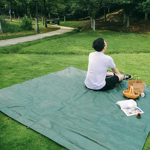 Miniatura 7 de Azarxis Pocket Blanket Waterproof Beach Picnic Festival Mat Sandproof Ultralight Compact Portable Travel Tent Tarp Footprint Shelter Sunshade Ground