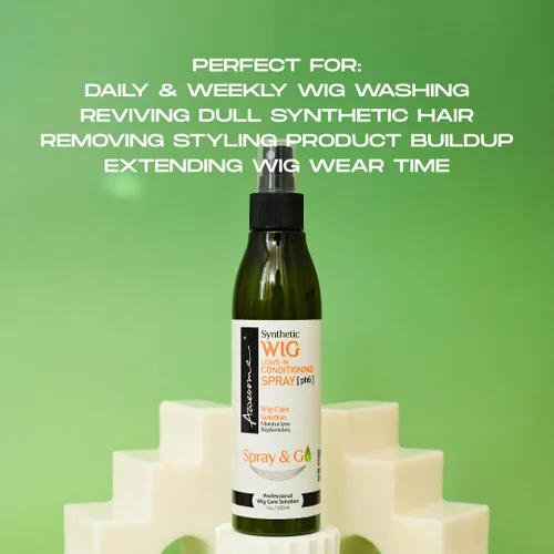 Miniatura 4 de Awesome Champú sintético para peluca y acondicionador en aerosol: pH 6, juego de 2 de alta calidad, revitaliza pelucas sintéticas, contiene aceite