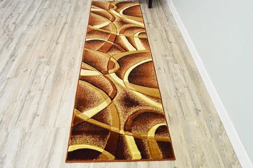 Miniatura 22 de Alfombra abstracta moderna de 5 x 7 pies, alfombra contemporánea de alta calidad, alfombra gruesa colorida para sala de estar, color borgoña