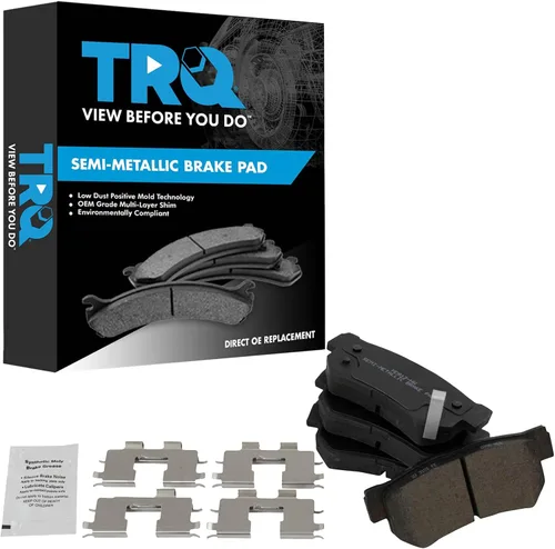 Miniatura 93 de TRQ Pastillas de freno delanteras semi metálicas compatibles con Ford Expedition 2018-2021 F-150 2018-2020 Lincoln Navigator 2018-2022