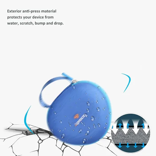 Miniatura 8 de Aproca Funda compatible con auriculares Bluetooth iClever BTH12 / HS19 / BTH26 para niños, bolsa de auriculares de almacenamiento portátil para Azul