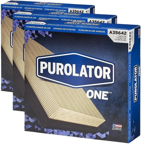 Purolator A35642 PurolatorONE Filtro de aire avanzado para motor (Paquete de 3)