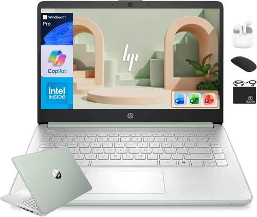 Miniatura 11 de HP - Laptop insignia de 14" 2025 con potencia de IA, para oficina y estudiantes, duración de vida útil, CPU Intel de 4 núcleos, 16 GB de RAM, 628 GB