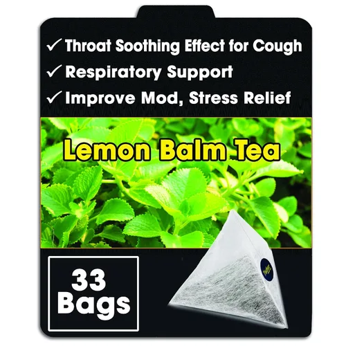 Miniatura 9 de Bolsas de té de menta verde pirámide con cuerda, dulces y delicadas de mentol, hojas de menta verde prémium